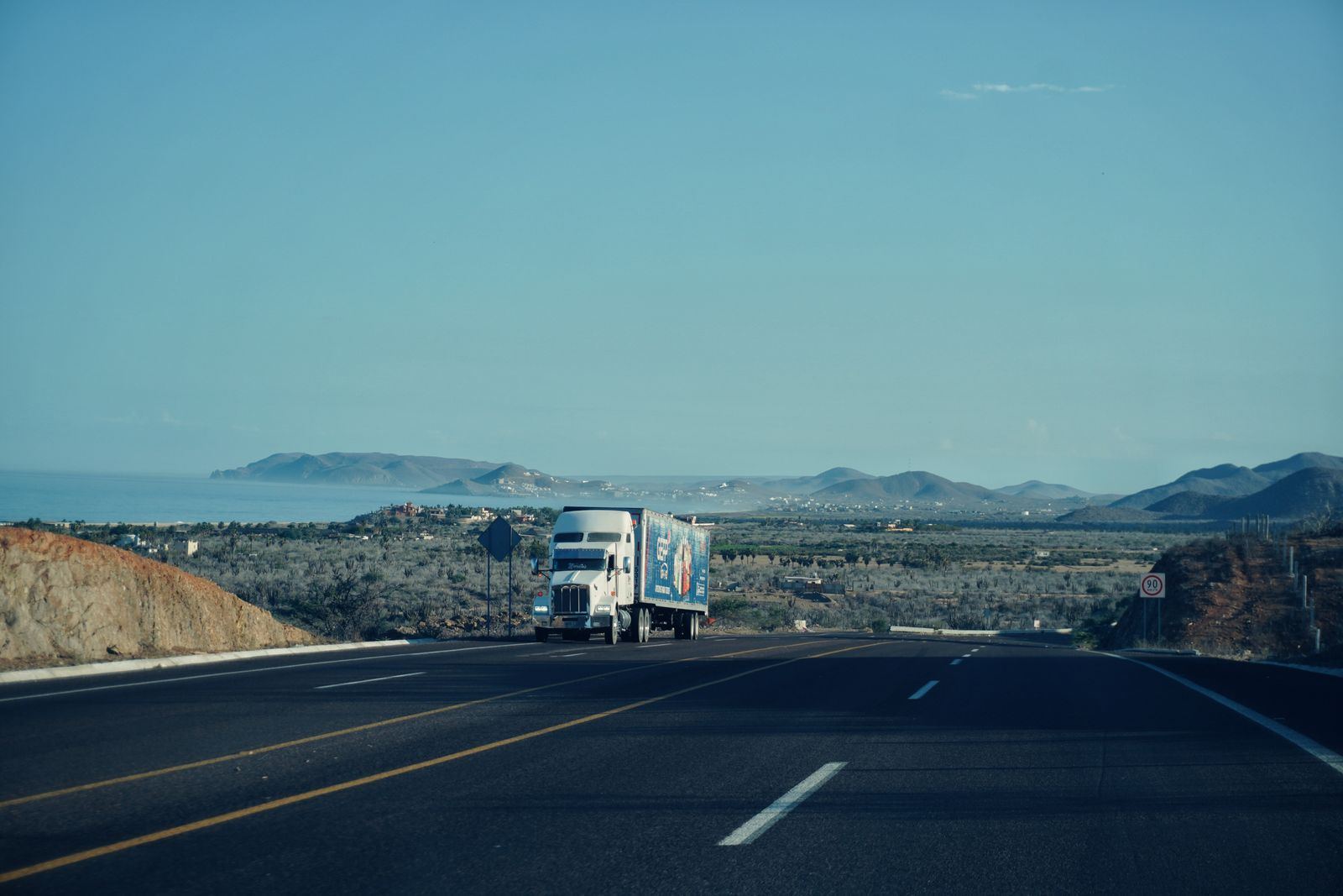 Freight on the road (illustrative)